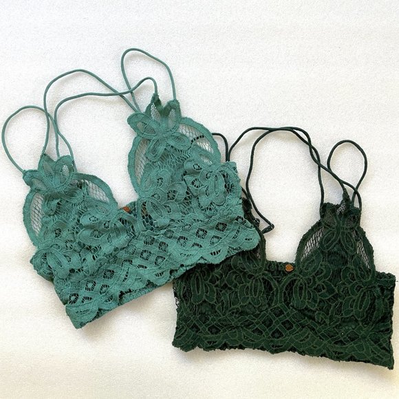 Free People Adella Lace Bralette (Bundle of 2) NWOT